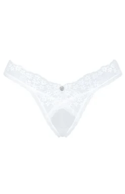 Damskie Obsessive Stringi Z Koronką|Stringi Damskie - białe koronkowe stringi Heavenlly