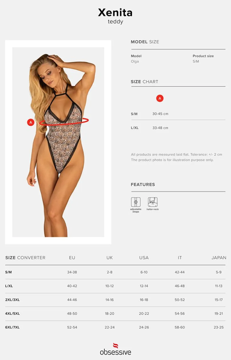 Obsessive Body|Body - body damskie w zwierzęce wzór Xenita