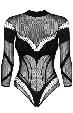 Obsessive body otwarte z wycięciem na plecach czarne B135