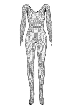 Obsessive Bodystocking|Body - bodystocking z długim rękawem black N109