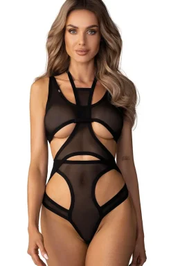 Obsessive Body|Body - body z wycięciami i zapięciem na szyi Mercuris