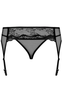 Obsessive Charms black pas do pończoch i stringi