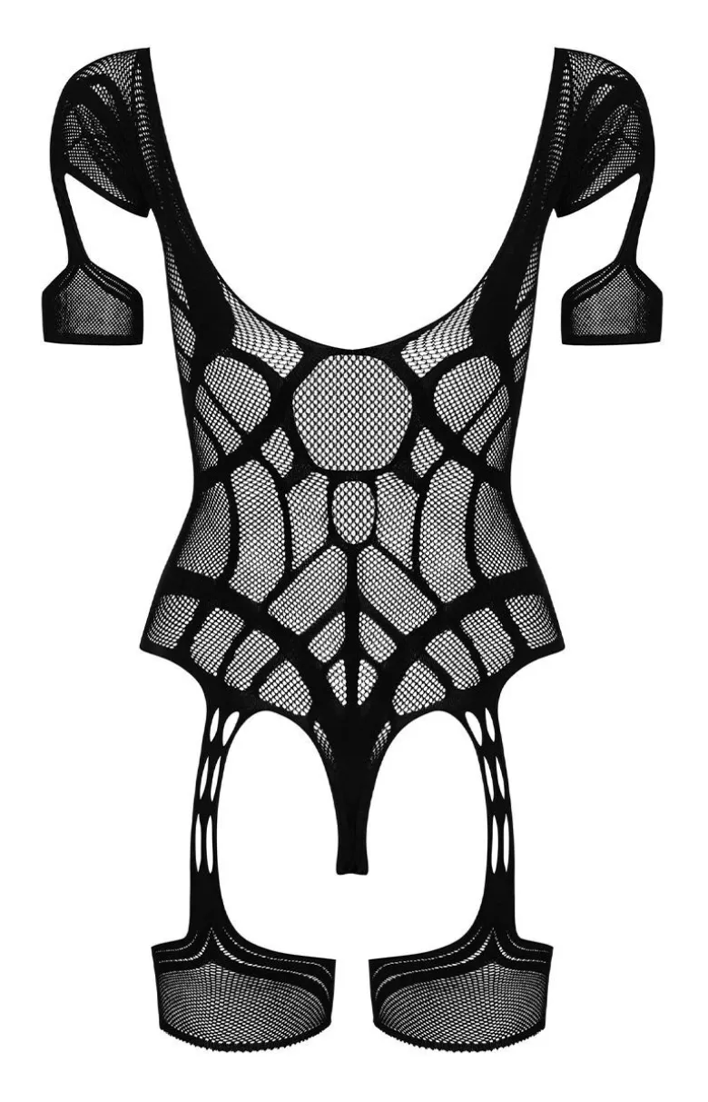 Obsessive czarne body damskie otwarte G334