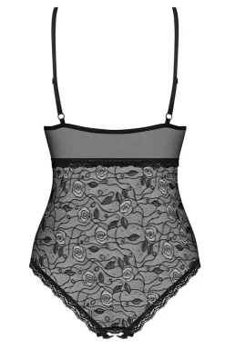Obsessive czarne body otwarty krok 818-TED-1