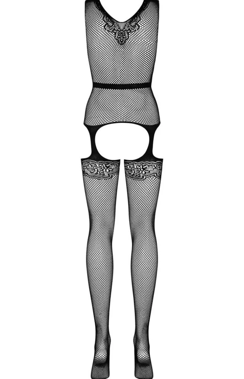 Obsessive czarne bodystocking F217