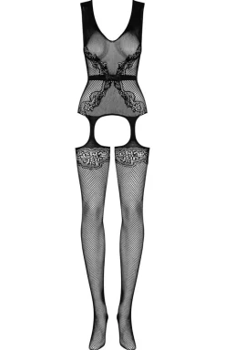Obsessive czarne bodystocking F217