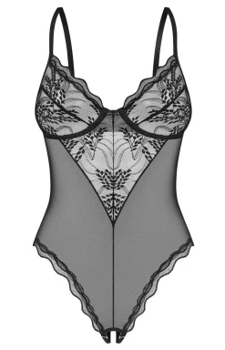 Obsessive Body|Body - czarne otwarte body damskie Perisia