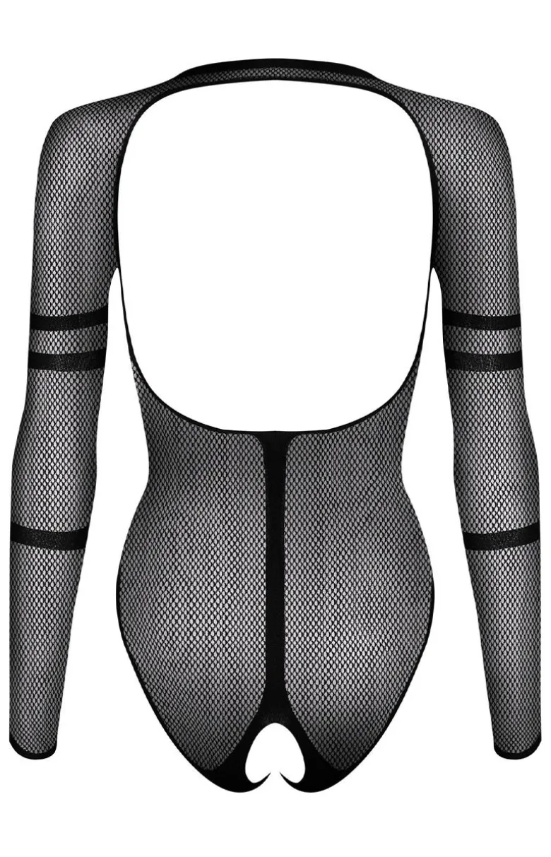 Obsessive czarne siateczkowe body B137