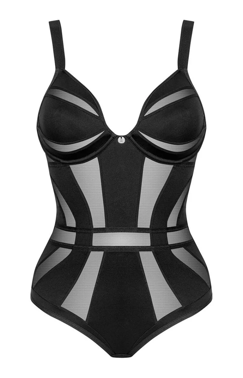 Obsessive Dancewear & Clubwear|Body - czarne zmysłowe body Chic Amoria