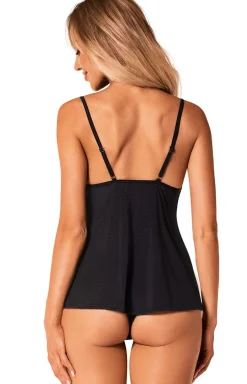 Obsessive czarny komplet top i figi Bella Rou 10140