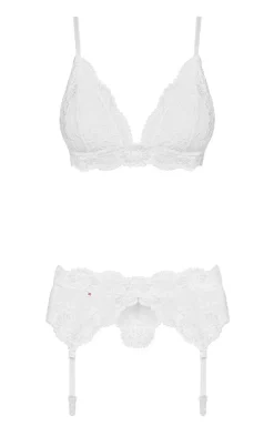 Obsessive Bielizna Ślubna|Koszulki - 3-częściowy komplet bielizny damskiej 810-SEG-2