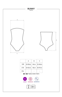 Obsessive 5-częściowy strój króliczka Bunny costume