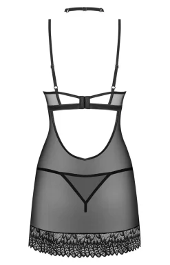 Obsessive damska koszulka nocna, stringi i choker Donarella