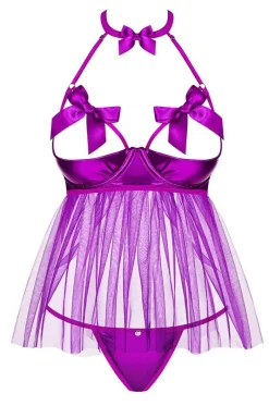 Damskie Obsessive Koszulki|Seksowna Koszula Nocna - Delishya koszulka babydoll i stringi