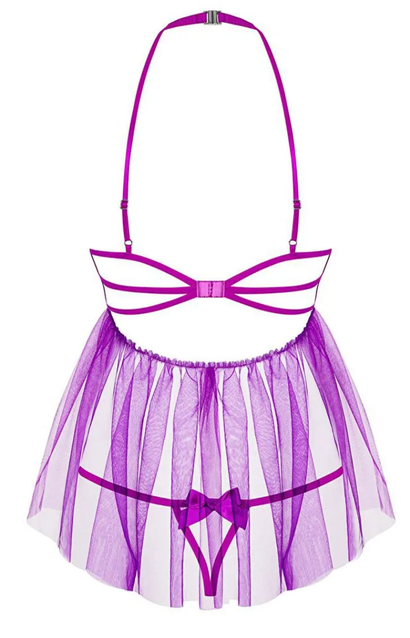 Damskie Obsessive Koszulki|Seksowna Koszula Nocna - Delishya koszulka babydoll i stringi