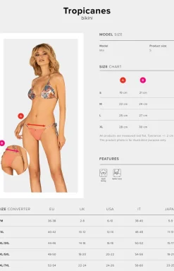 Damskie Obsessive Stroje Kąpielowe Dwuczęściowe|Bikini Damskie - dwuczęściowy kotium kąpieowy Tropicane