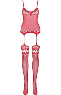 Obsessive Bodystocking|Body - F214 czerwone bodystocking