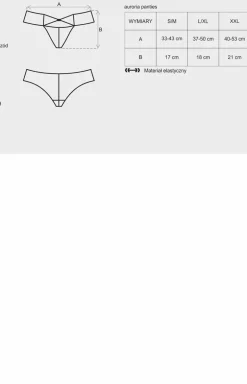 Obsessive figi brazyliany damskie z kokardką Auroria panties