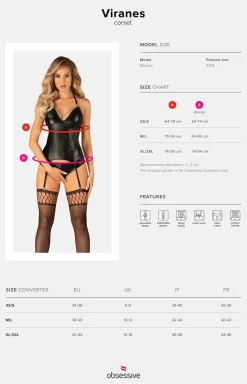 Obsessive Dancewear & Clubwear|Body - gorset i otwarte figi Viranes