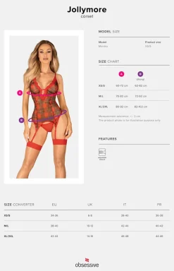 Obsessive gorset ze świątecznym motywem Jollymore