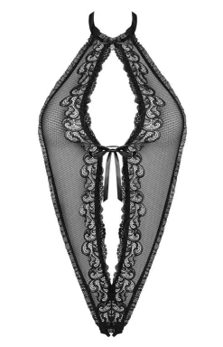 Obsessive Body|Body - koronkowe body damskie z otwartym krokiem 830-TED-1