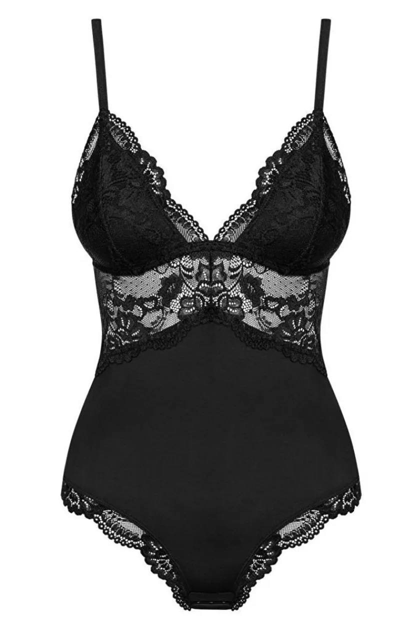 Obsessive Body|Body - koronkowe body damskie czarne 810-TED-1