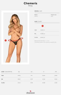 Damskie Obsessive Stringi Z Koronką|Stringi Damskie - koronkowe stringi Chemeris