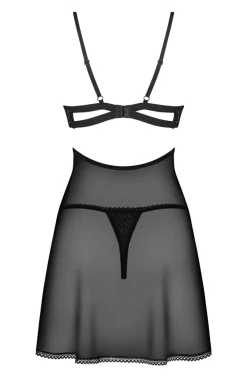 Damskie Obsessive Koszulki|Seksowna Koszula Nocna - koszulka babydoll i stringi Nutris