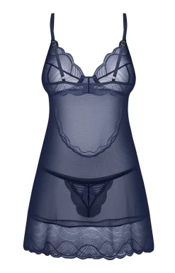 Damskie Obsessive Koszula Nocna Na Ramiączkach|Koszulki - koszulka nocna i stringi Nightly Blue