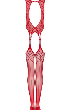 Obsessive N122 czerwone bodystocking
