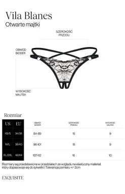 Obsessive otwarte stringi damskie Vila Blanes