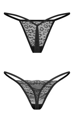 Damskie Obsessive Wielopaki Damskie|Stringi Z Koronką - 2-pak ch stringów damskich Clara