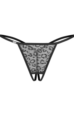 Damskie Obsessive Stringi Z Koronką|Stringi Sznurki - 2-pak stringów damskich z otwartym krokiem Bianca