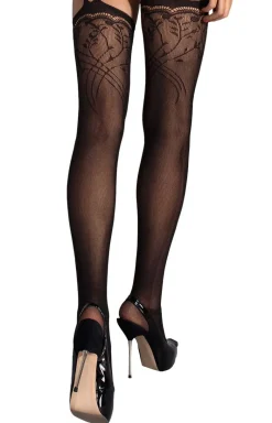 Obsessive pończochy kabaretki z pasem Garter stockings black S206