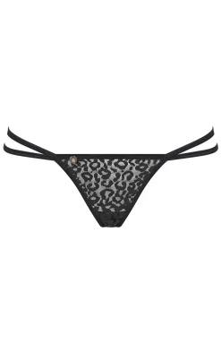 Damskie Obsessive Stringi Sznurki|Stringi Damskie - stringi sznurki z łańcuszkiem Pantheria