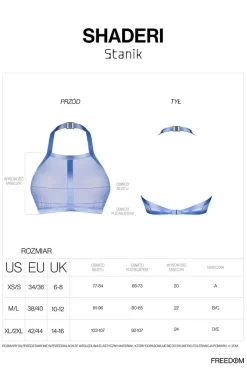 Obsessive Biustonosz Bez Fiszbin - transparentny top Shaderi