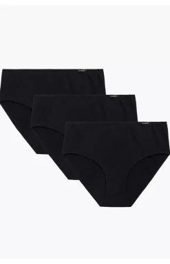 3-pack figi damskie classic 3BLP-579-CZARNY