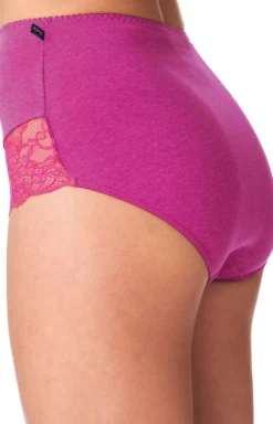 Damskie Key Wielopaki Damskie|Figi Bawełniane - 2-pack figi damskie z wysokim stanem LPF 248