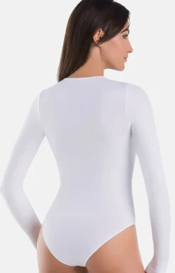 2-Pack klasyczne body damskie białe Longy