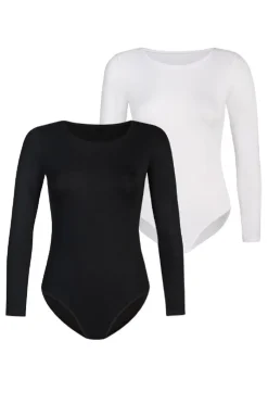 Teyli Body|Body - 2-Pack kayczne body dakie czarno-białe ongy