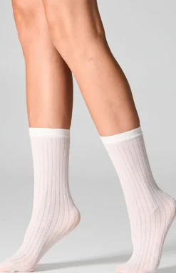 2-pack skarpetki damskie z wełną kremowe W12 Merino