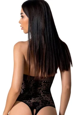 Passion czarne body bodystocking BS094
