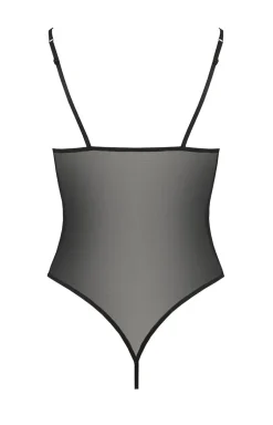 Passion czarne body otwarte Veronique