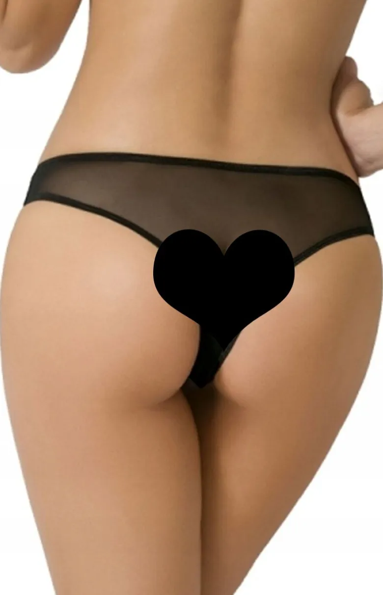 Passion czarne stringi damskie Linette