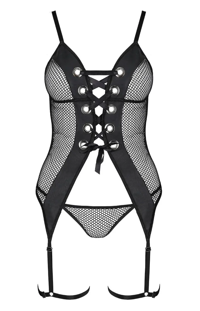 Passion Body|Gorsety - sznurowany gorset damski i stringi Beth