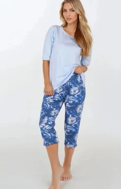Damskie Momenti per me Bielizna Plus Size|Piżamy Damskie - Piżaa daka dwuczęściowa agoon Ecape