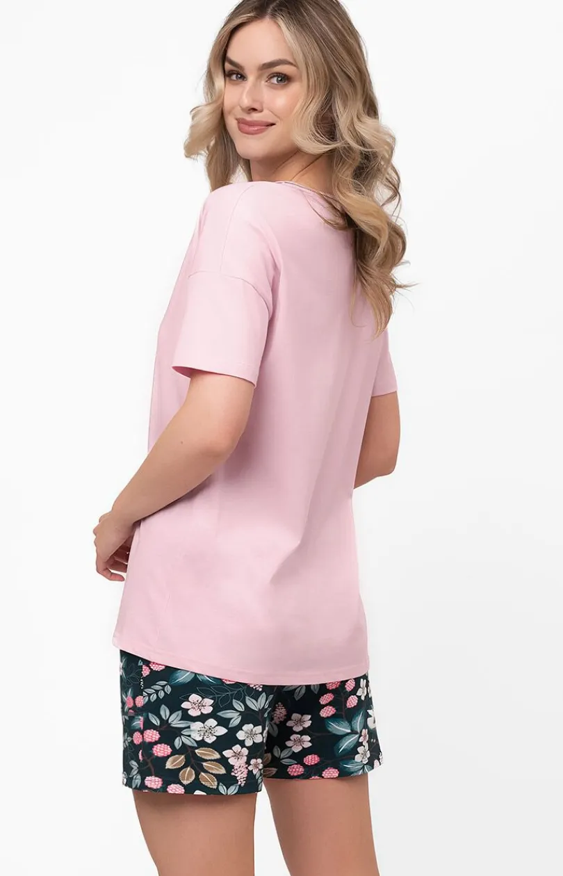 Damskie Italian Fashion Piżamy Damskie Krótkie|Bielizna Homewear - Piżama damska na krótki rękaw i krótkie spodnie Marisa