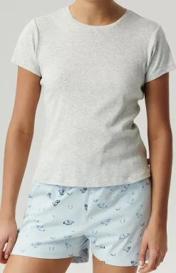 Damskie ATLANTIC Piżamy Damskie Krótkie|Bielizna Homewear - Piżaa daka NP-490/02-ZJ_NIEJ