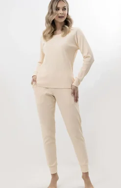 Damskie leptir Piżamy Bawełniane|Bielizna Homewear - Piżaa daka prążkowana 326/06
