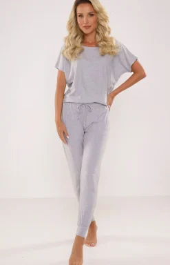 Damskie De Lafense Bielizna Homewear|Ciepłe Piżamy - Piżaa daka zara Paua 524
